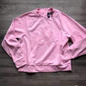 Baby Pink Adidas Crewneck